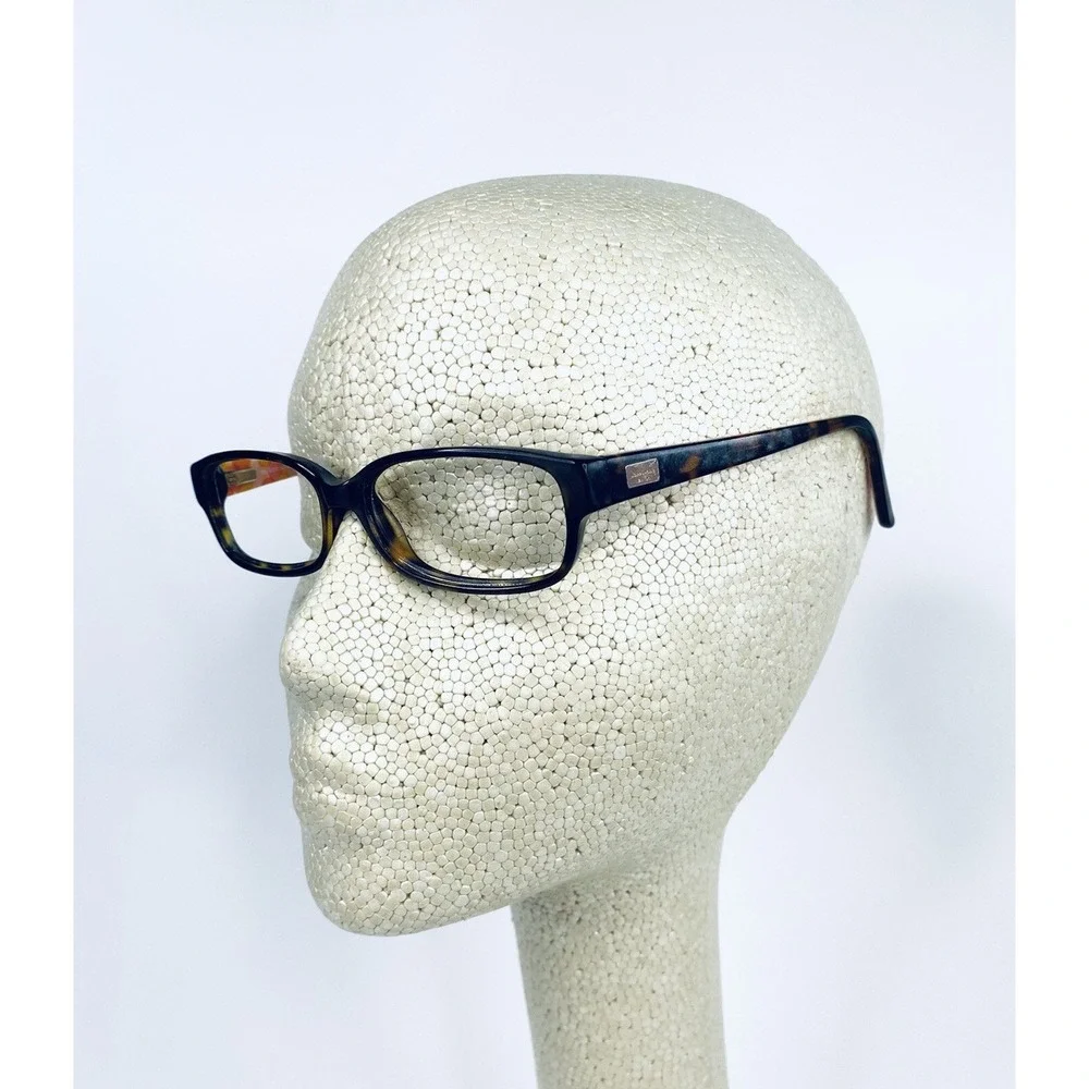 Kate Spade NY Black White Metal Rectangular Glasses W Acetate Temple 52 17 135